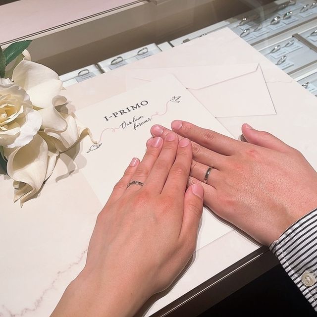 【アイプリモ(I-PRIMO)の口コミ】 指輪の決め手は、デザインが1番ですよね。ちょっとカクカクした感じが好み…