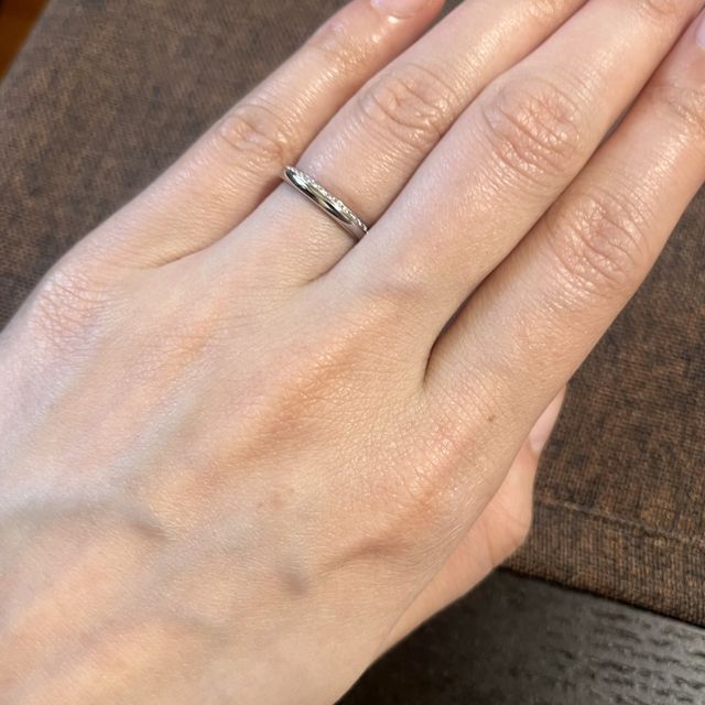 【アイプリモ(I-PRIMO)の口コミ】 指輪のデザインが何より気に入りました。最初にHPで写真を確認していくつ…