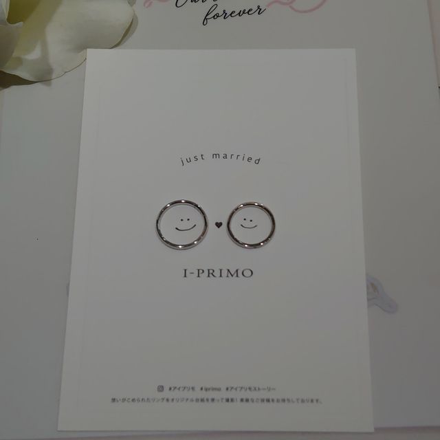 【アイプリモ(I-PRIMO)の口コミ】 二人で意見を出し合い、シンプルなものがよく、つけ心地がいいものをとい…