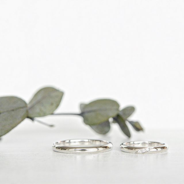 【CRAFY(クラフィ)の口コミ】 旦那のはシンプルに、自分のにはプレゼントダイヤを3つつけてもらいました…