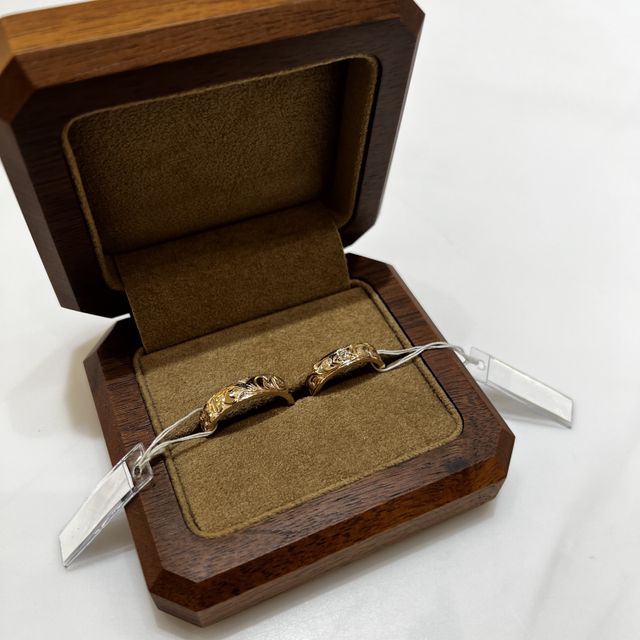 【Makana(マカナ)の口コミ】 ハワイアンジュエリーに昔から憧れがあり、結婚指輪は絶対にハワイアンジ…