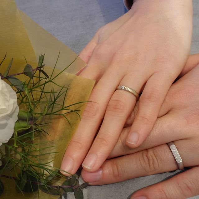 【Cayof(カヨフ)の口コミ】 指輪のデザインでテクスチャーを選べるのが良かったです。ダイヤモンドで…