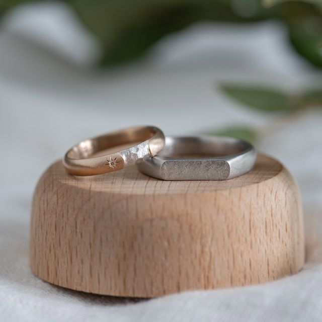 【Cayof(カヨフ)の口コミ】 指輪のデザインでテクスチャーを選べるのが良かったです。ダイヤモンドで…