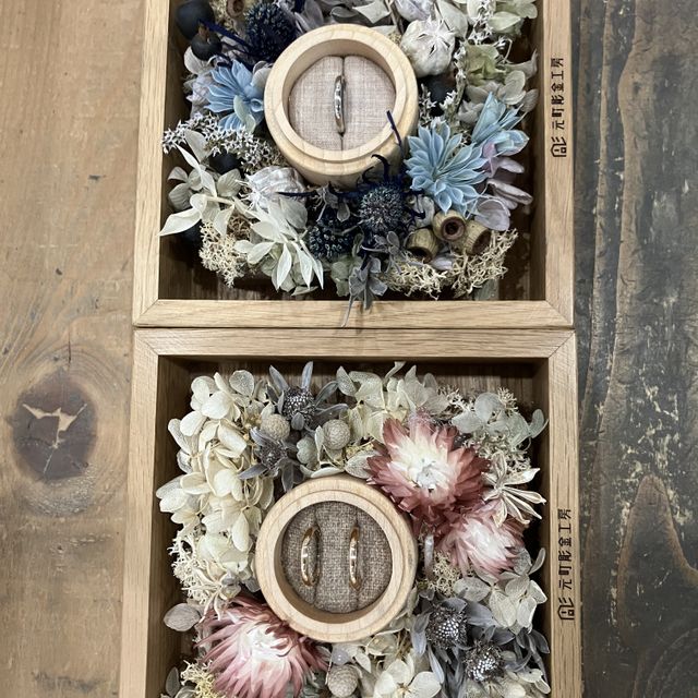 【鎌倉彫金工房の口コミ】 シンプルながらに愛着が湧くものが欲しく、ハンドメイドにしました。
結婚…