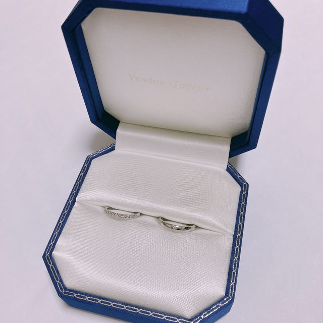 【ヴァンドーム青山(VENDOME AOYAMA)の口コミ】 私が結婚指輪ならハーフエタニティの指輪がいいと思っていたので、こちら…