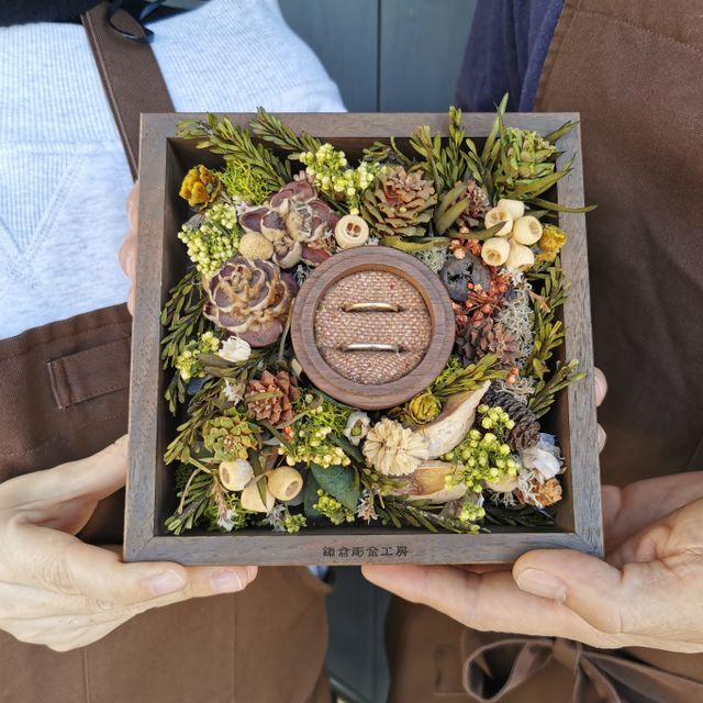 【鎌倉彫金工房の口コミ】 手作りできるところと、挙式の日にちが迫っていて、急きょ作ることになっ…