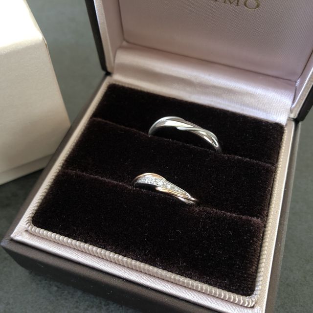 【アイプリモ(I-PRIMO)の口コミ】 他と被らないデザインだけど奇抜過ぎず、ペア感のあるものを探してました…