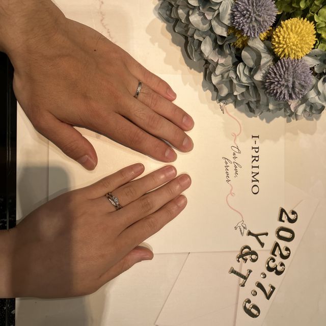 【アイプリモ(I-PRIMO)の口コミ】 新作のデザインで来店した日に初めて店頭に並ぶ指輪で運命を感じました笑…