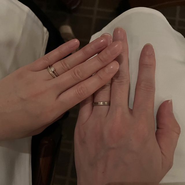 【YUKA HOJO(ユカホウジョウ)の口コミ】 新婦の指輪のデザインがかわいかったので、購入しました！インスタでYuka …