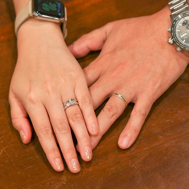 【ジュエリー工房 YAMAMOTOの口コミ】 指輪のデザインは今まで作られたリングの写真を参考に決めました。素材は…