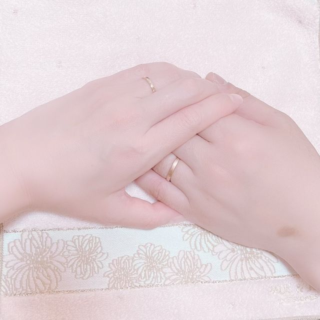 【JEWELRY STUDIO Advance(ジュエリースタジオアドバンス)の口コミ】 2人のデザインの好みが違っていたので、デザインは好みのものにして別々の…