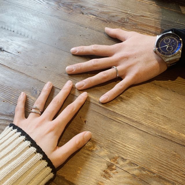 【アイプリモ(I-PRIMO)の口コミ】 ダイヤの輝きの良さ、カーブつきで重ね付けしても合うデザインで着け心地…