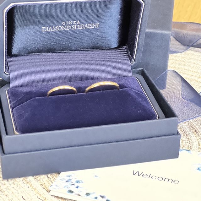 【銀座ダイヤモンドシライシの口コミ】 シンプルな指輪を探していたら、ブランド店でとても素敵な指輪に出会いま…