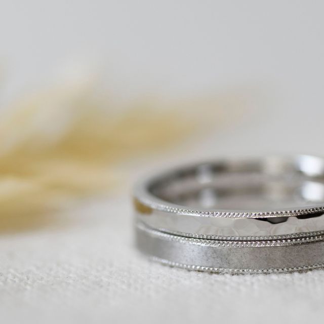 【ついぶ工房の口コミ】 上下のミルグレンと槌目模様を入れたくて！ハッキリ槌目模様にしたかった…