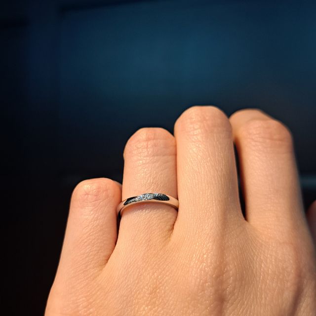 【TRECENTI(トレセンテ)の口コミ】 スリムでシンプルなデザインを探しておりお気に入りのリングに出会えまし…