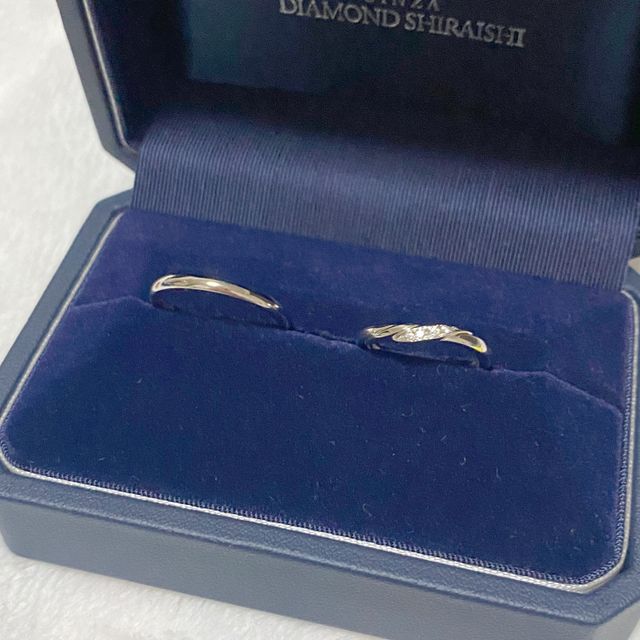 【銀座ダイヤモンドシライシの口コミ】 デザインも大変満足ですが、店長さんの丁寧な接客が最大の決め手でした。…