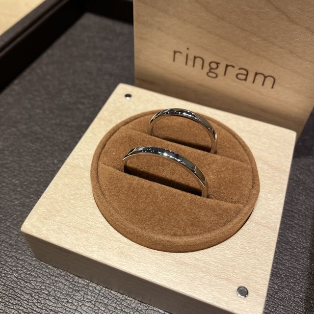 【ringram(リングラム)の口コミ】 できるだけ価格を抑えたくて手作りにしました。
ペアリングよりこの先長く…