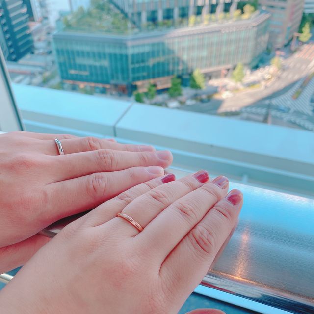 【TRECENTI(トレセンテ)の口コミ】 ピンクゴールドのものを探していて、こちらの指輪はセミオーダーで作って…