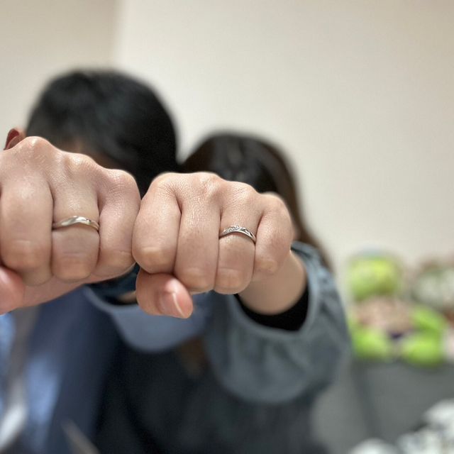 【ケイウノ ブライダル(K.UNO BRIDAL)の口コミ】 結婚指輪を探し始めて、入籍予定日まであまり時間がないなかで色んなブラ…