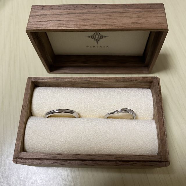 【PORTADA(ポルターダ)の口コミ】 プロポーズの際、婚約指輪はいらないと言ってあったので結婚指輪はダイヤ…