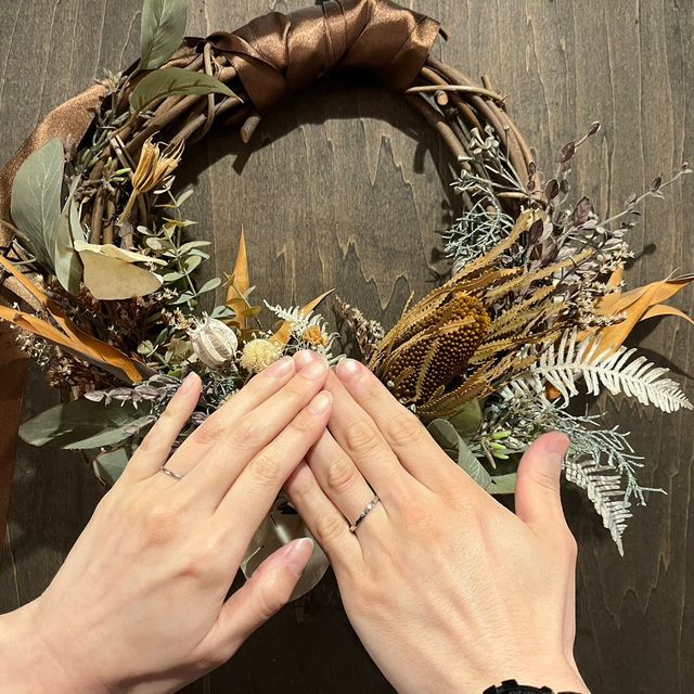 【鎌倉彫金工房の口コミ】 手づくりの指輪で有名だったのでこのお店にしました。二人で思い出になる…