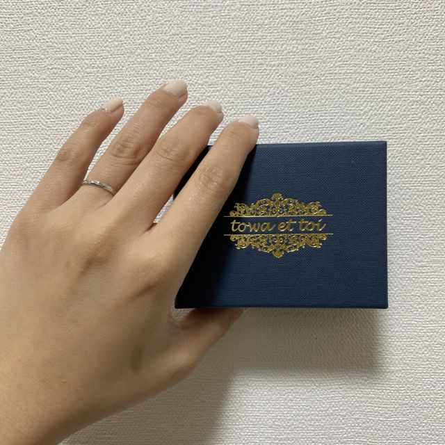 【towa et toi(トワエトワ)の口コミ】 ダイヤ無しで輝きのある指輪をずっと探しており
見つけたのが、今回購入し…