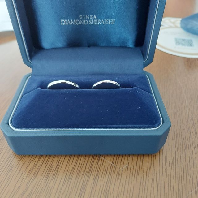 【銀座ダイヤモンドシライシの口コミ】 指輪の決め手は店舗の美しさや、店員さんの対応が非常に素敵ですぐにここ…
