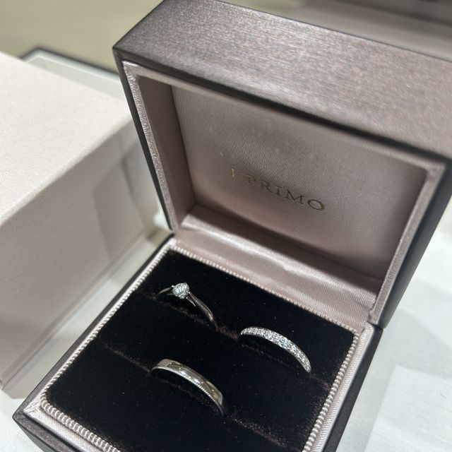 【アイプリモ(I-PRIMO)の口コミ】 婚約指輪をアイプリモの指輪をプレゼントして頂きましたので、結婚指輪も…