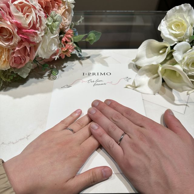 【アイプリモ(I-PRIMO)の口コミ】 あまり指輪を普段つけないため、着け心地がいい様に考えて作られていると…