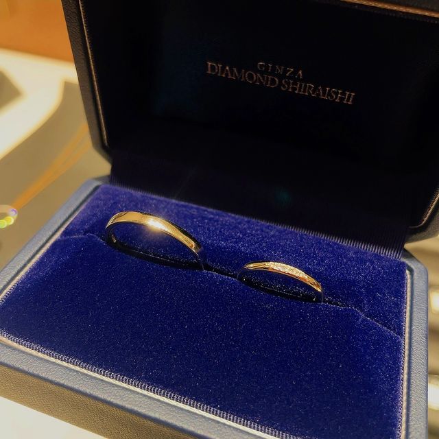 【銀座ダイヤモンドシライシの口コミ】 色々見た結果、やはりシンプルがいいとなりその中でこちらのティアオブリ…