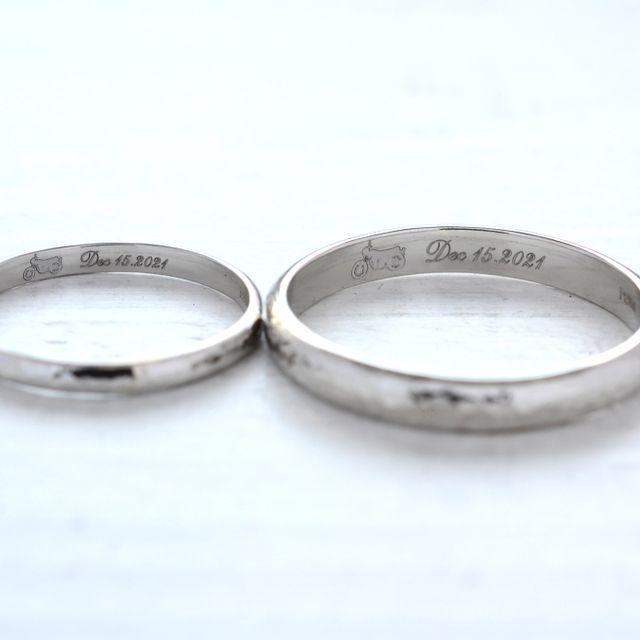 【湘南彫金工房 andfuseの口コミ】 夫婦で大切にしている日付やデザインを尊重してくれるところが手作りなら…