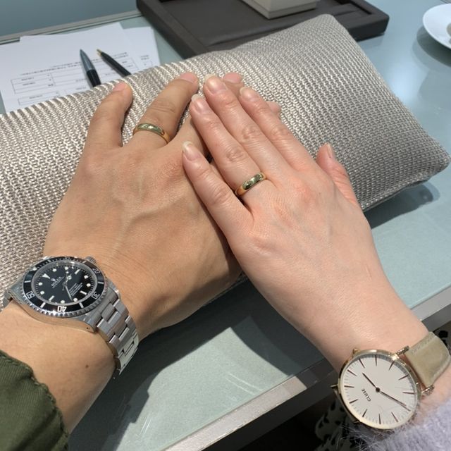 【アイプリモ(I-PRIMO)の口コミ】 シンプル、ゴールド、幅広で厚みがあり丸みのあるデザインが欲しくて店員…