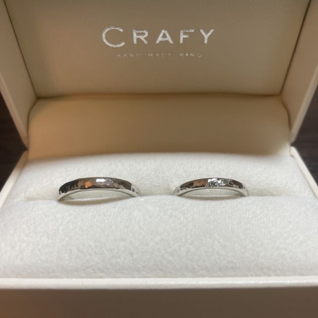 【CRAFY(クラフィ)の口コミ】 既製品を買うのも良いですが、2人で作った指輪なら更に思い入れも強くて良…