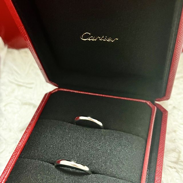 【カルティエ(Cartier)の口コミ】 指輪の一番の決め手は、ブランドでした。カルティエの結婚指輪に憧れがあ…