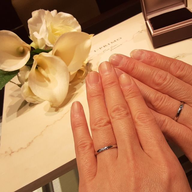 【アイプリモ(I-PRIMO)の口コミ】 シンプルなデザイン希望で、付け心地も試着しながら決めました。　
女性用…