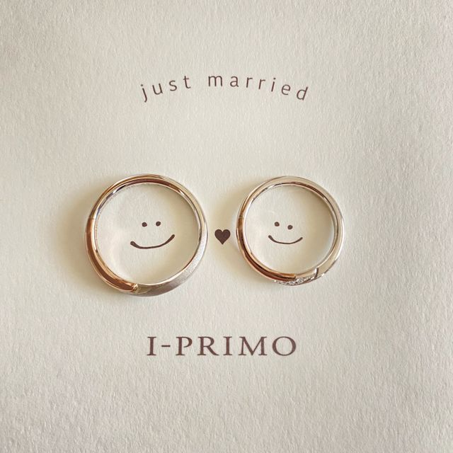 【アイプリモ(I-PRIMO)の口コミ】 コンビの指輪を探していたので、こちらに決めました。少しブラウン寄りの…
