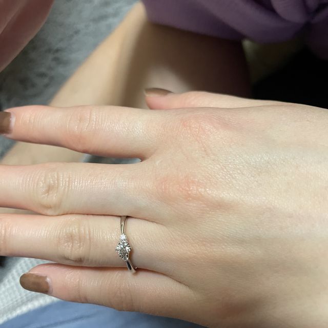【アイプリモ(I-PRIMO)の口コミ】 ダイヤの品質がよくリングの大きさとダイヤのサイズがマッチしているもの…