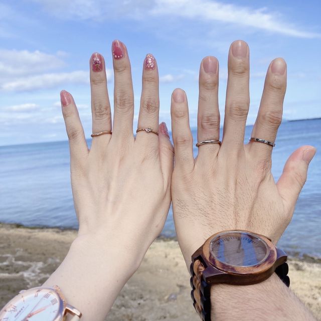 【ケイウノ ブライダル(K.UNO BRIDAL)の口コミ】 ミッキーが好きなのでどうしてもミッキーの結婚指輪にしたく、いろんな指…