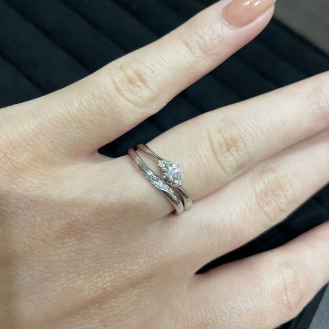 【TRECENTI(トレセンテ)の口コミ】 1番自分の指に似合っていて、パートナーも絶賛していたため。コンフォート…