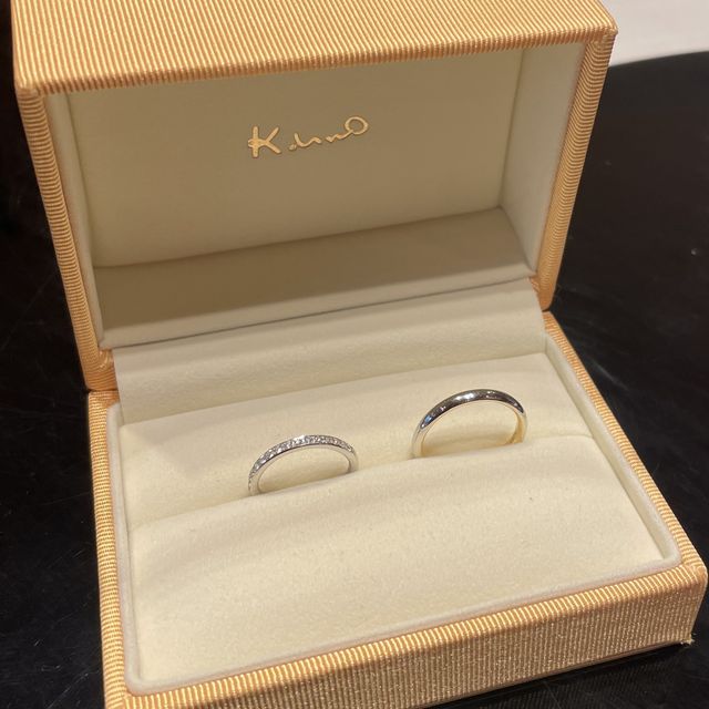 【ケイウノ ブライダル(K.UNO BRIDAL)の口コミ】 私自身がハーフエタニティを探していたので、素敵な指輪出会い、ケイウノ…