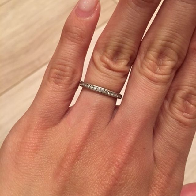 【ティファニー(Tiffany & Co.)の口コミ】 夫とは手のタイプが違うためペアではなくそれぞれ違うデザインにしよう、…