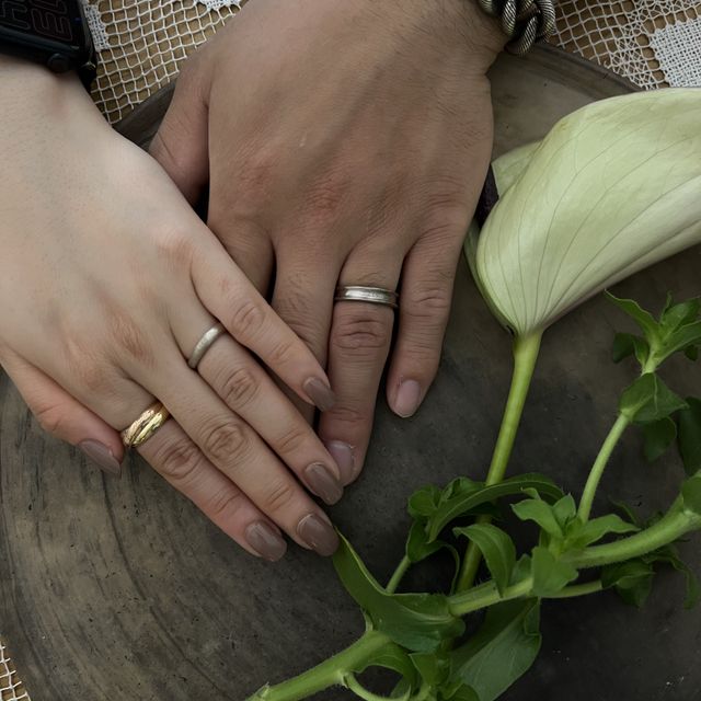 【atelier ST, CAT(アトリエ エスティーキャット)の口コミ】 定番の結婚指輪ではなく、日常的に使えて個性的なものを探していて出会い…
