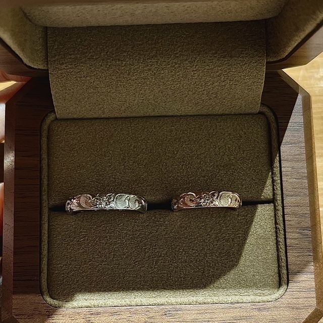 【Makana(マカナ)の口コミ】 ハワイアンジュエリーの結婚指輪を探していてISSHINDOさんはハワイアンジ…