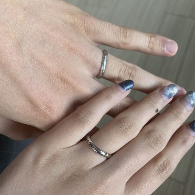 【ケイウノ ブライダル(K.UNO BRIDAL)の口コミ】 見た目はシンプルながら、純糸結びのセレモニーで自分たちで純糸を結べる…