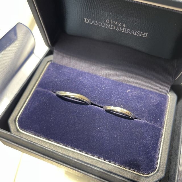 【銀座ダイヤモンドシライシの口コミ】 シンプルだけど、デザインがしっかりあっていつまでも飽きないデザインだ…