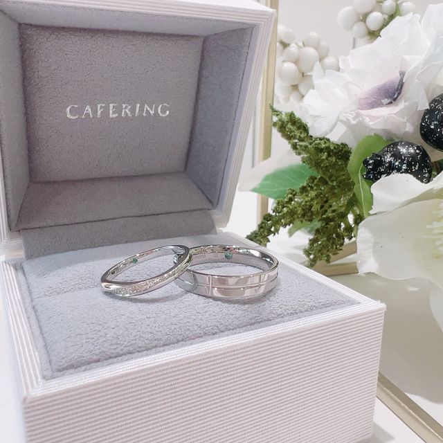 【CAFERING(カフェリング)の口コミ】 最初に店に入った時に見た指輪がこれで最初からこれにするだろうなってい…