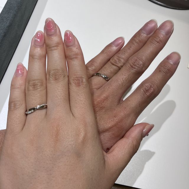 【ラザール ダイヤモンド(LAZARE DIAMOND)の口コミ】 私たちの好み（シンプル希望）に合わせて様々なリングを出してくれました…