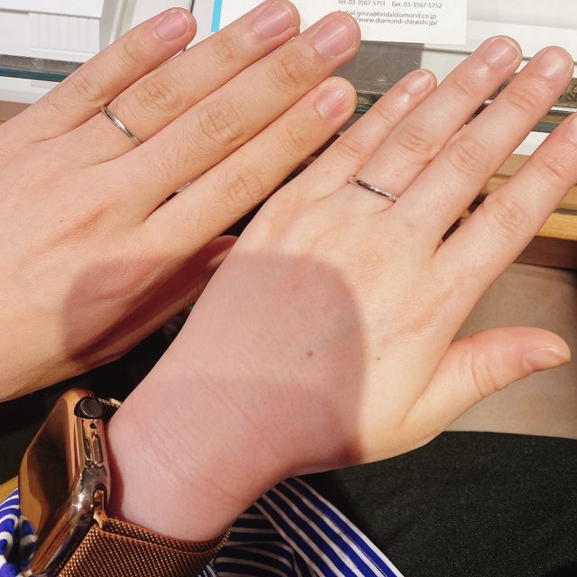 【銀座ダイヤモンドシライシの口コミ】 デザインも何百通りあり、自分の指のスタイルに合った指輪を一緒に選んで…