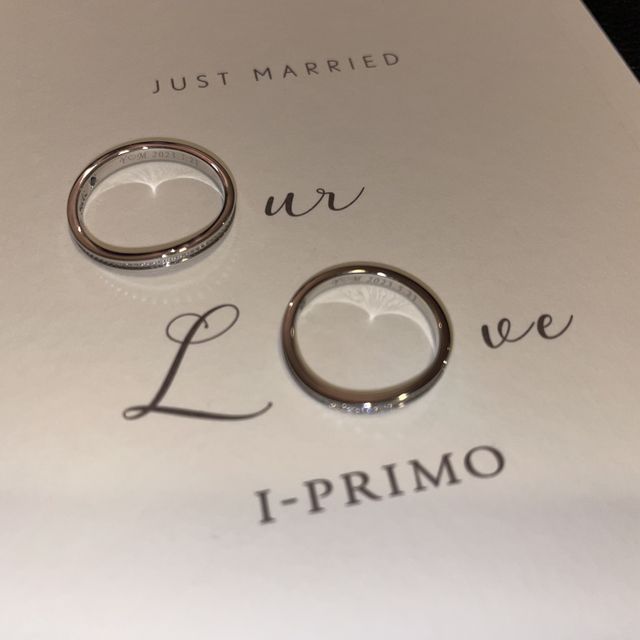 【アイプリモ(I-PRIMO)の口コミ】 形、太さ、着け心地、ダイヤモンドの輝き全て完璧だったのでこれに決めま…