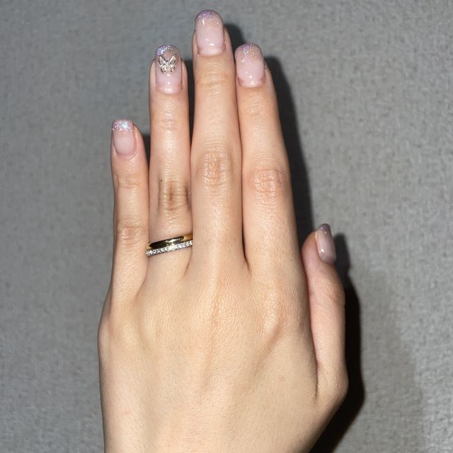 【銀座ダイヤモンドシライシの口コミ】 もともとせっかくならと普段使いが出来るハーフエタニティーを探していま…